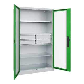 C+P Schwerlastschrank Acurado Pro 1950 x 1200 x 500 mm 7035/6037