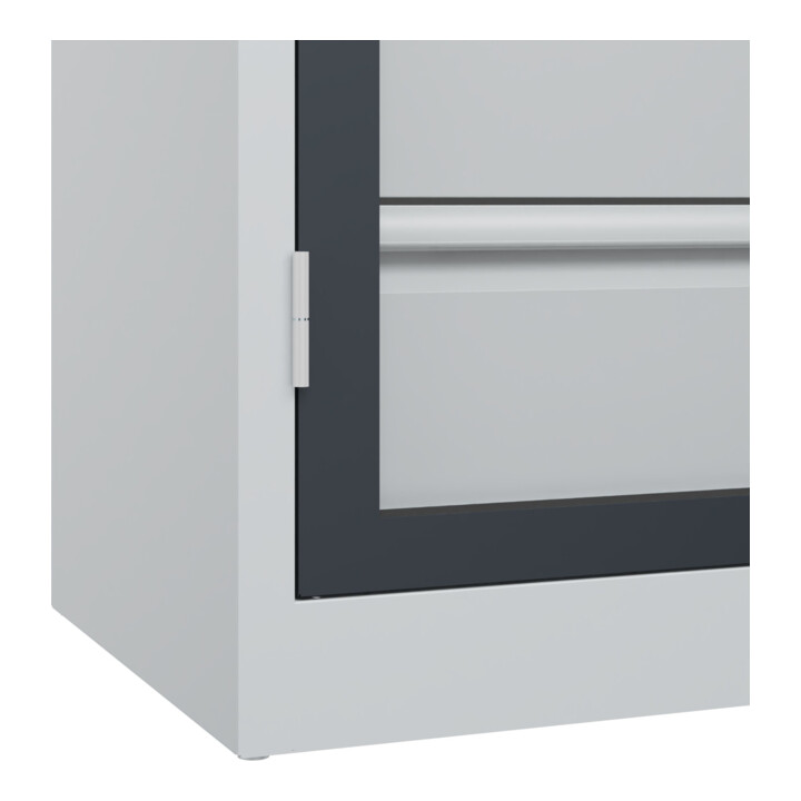 C+P Schwerlastschrank Acurado Pro 1950 x 1200 x 500 mm 7035/7016