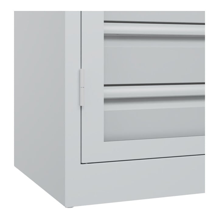 C+P Schwerlastschrank Acurado Pro 1950 x 1200 x 500 mm 7035/7035