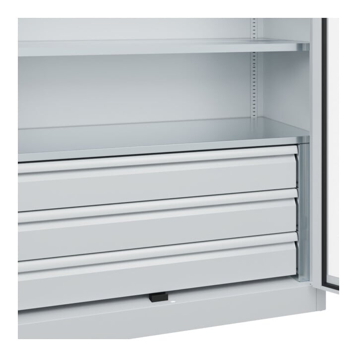 C+P Schwerlastschrank Acurado Pro 1950 x 1200 x 500 mm 7035/7035
