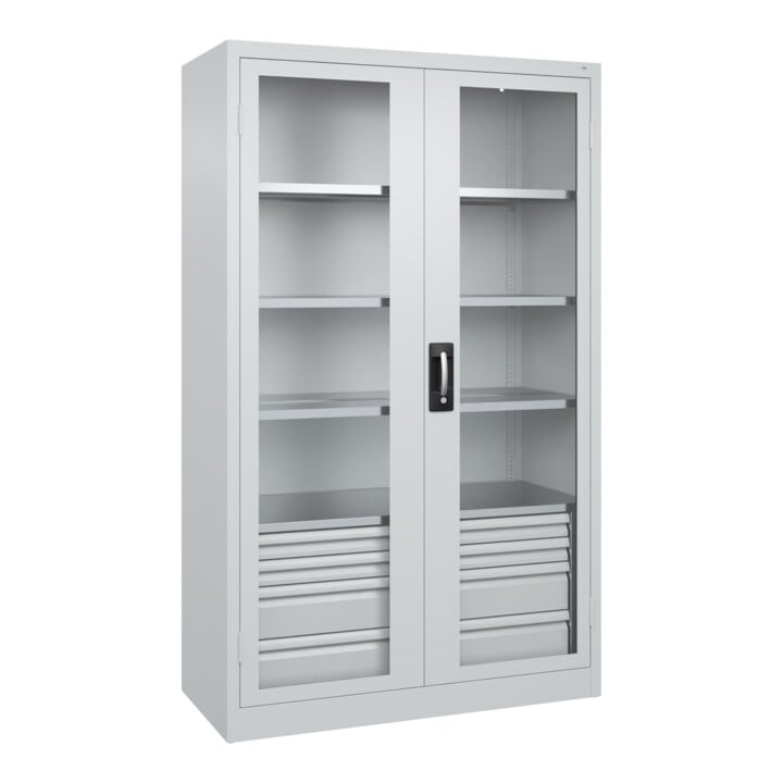 C+P Schwerlastschrank Acurado Pro 1950 x 1200 x 500 mm 7035/7035