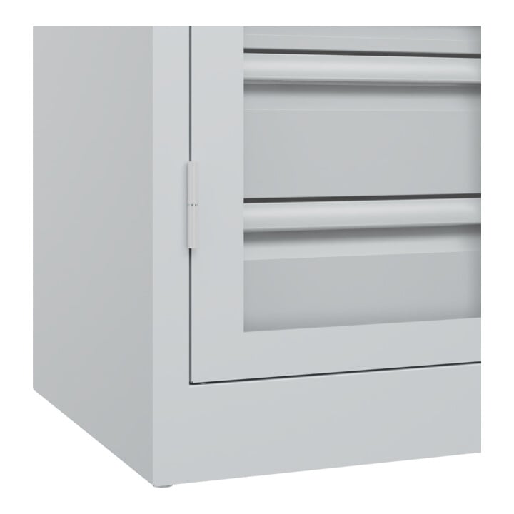 C+P Schwerlastschrank Acurado Pro 1950 x 1200 x 500 mm 7035/7035
