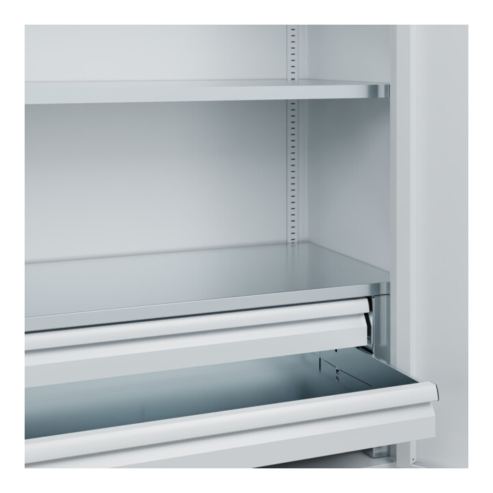 C+P Schwerlastschrank Acurado Pro 1950 x 1200 x 500 mm 7035/7035