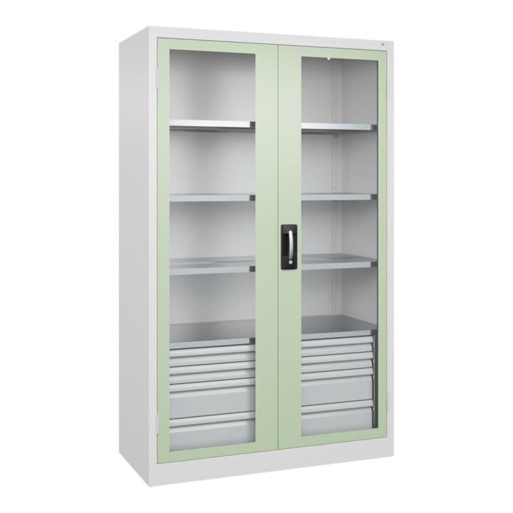 C+P Schwerlastschrank Acurado Pro 1950 x 1200 x 500 mm 9016/6019
