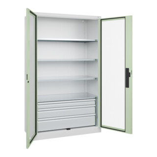 C+P Schwerlastschrank Acurado Pro 1950 x 1200 x 500 mm 9016/6019