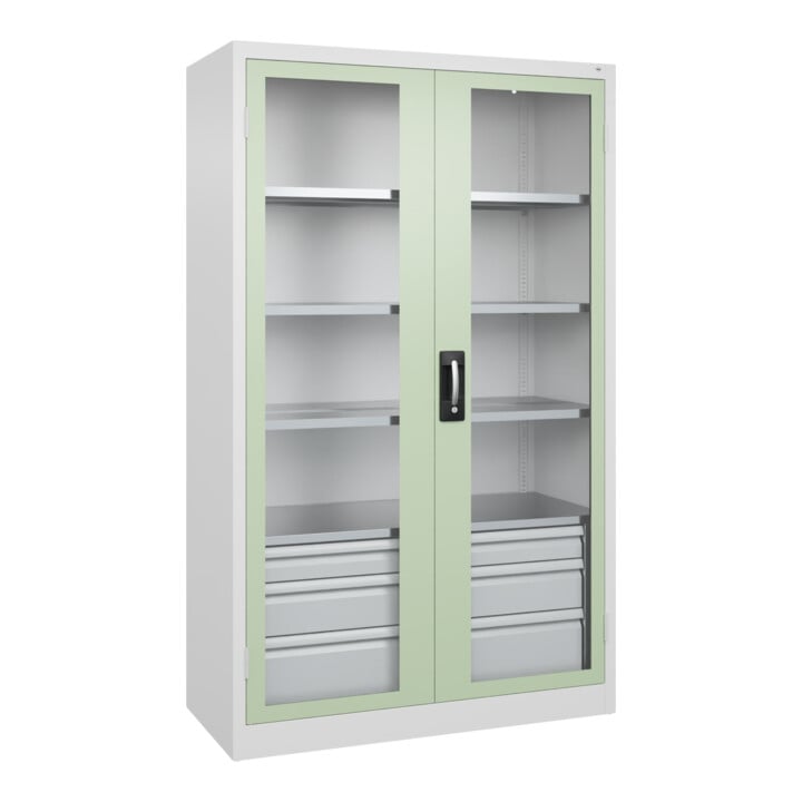 C+P Schwerlastschrank Acurado Pro 1950 x 1200 x 500 mm 9016/6019