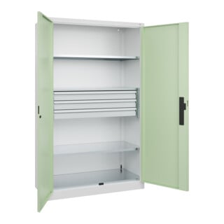 C+P Schwerlastschrank Acurado Pro 1950 x 1200 x 500 mm 9016/6019