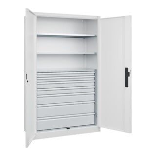 C+P Schwerlastschrank Acurado Pro 1950 x 1200 x 500 mm 9016/9016