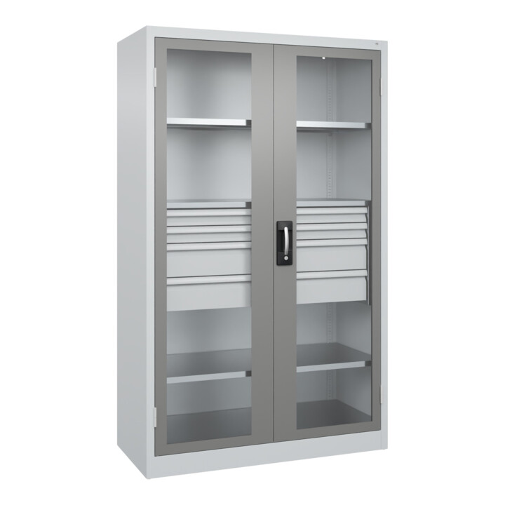 C+P Schwerlastschrank Acurado Pro 1950 x 1200 x 500 mm mit Schubladen