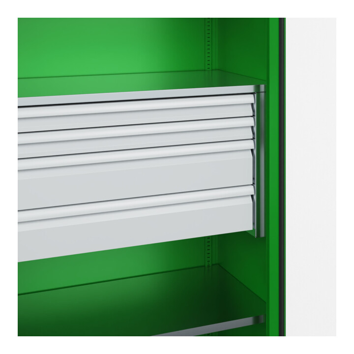 C+P Schwerlastschrank Acurado Pro 1950 x 1200 x 500 mm mit Schubladen