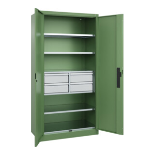 C+P Schwerlastschrank Acurado Pro 1950 x 1200 x 500 mm mit Schubladen
