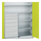 C+P Schwerlastschrank Acurado Pro 1950 x 1200 x 500 mm mit Schubladen