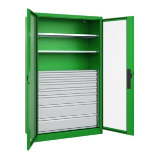 C+P Schwerlastschrank Acurado Pro 1950 x 1200 x 500 mm mit Schubladen