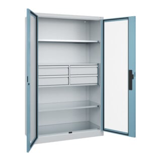 C+P Schwerlastschrank Acurado Pro 1950 x 1200 x 500 mm mit Schubladen