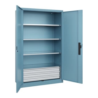 C+P Schwerlastschrank Acurado Pro 1950 x 1200 x 500 mm mit Schubladen