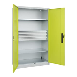 C+P Schwerlastschrank Acurado Pro 1950 x 1200 x 500 mm mit Schubladen