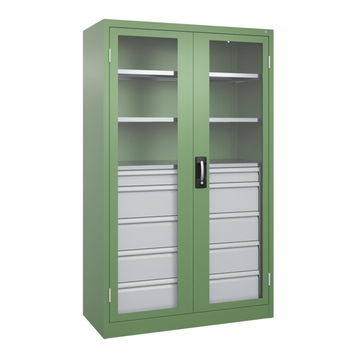 C+P Schwerlastschrank Acurado Pro 1950 x 1200 x 500 mm RAL 6011
