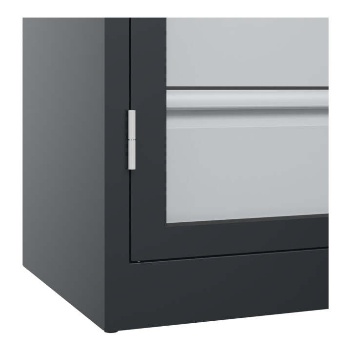 C+P Schwerlastschrank Acurado Pro 1950 x 1200 x 500 mm schwarzgrau