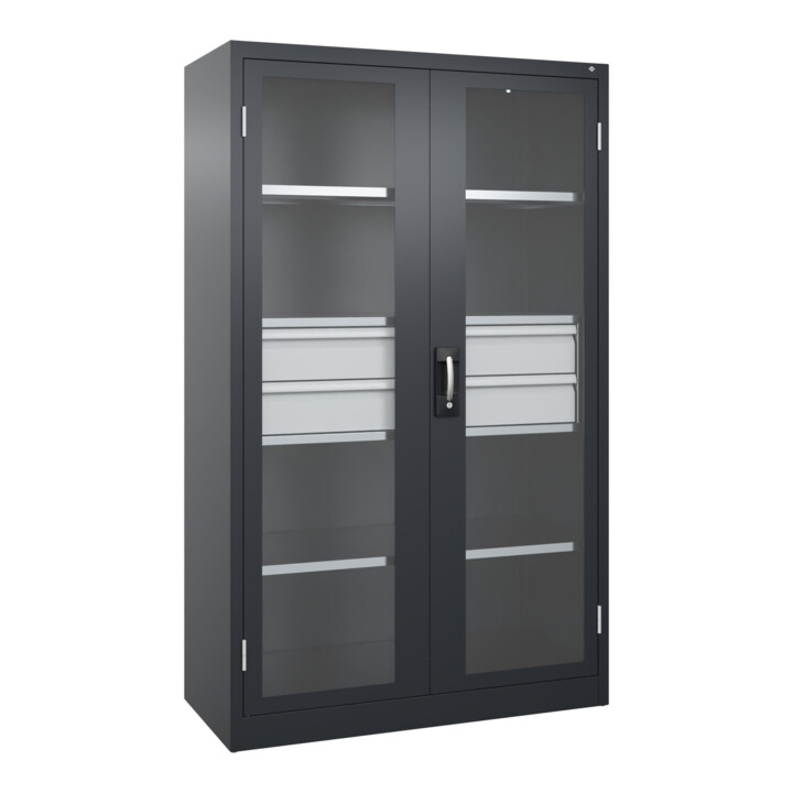 C+P Schwerlastschrank Acurado Pro 1950 x 1200 x 500 mm schwarzgrau