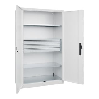 C+P Schwerlastschrank Acurado Pro 1950 x 1200 x 500 mm weiß