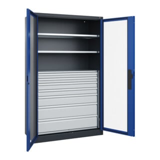 C+P Schwerlastschrank Acurado Pro 1950 x 1200 x 500mm 7016/5010