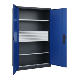 C+P Schwerlastschrank Acurado Pro 1950 x 1200 x 500mm 7016/5010