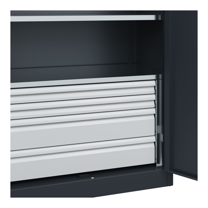 C+P Schwerlastschrank Acurado Pro 1950 x 1200 x 500mm 7016/7016