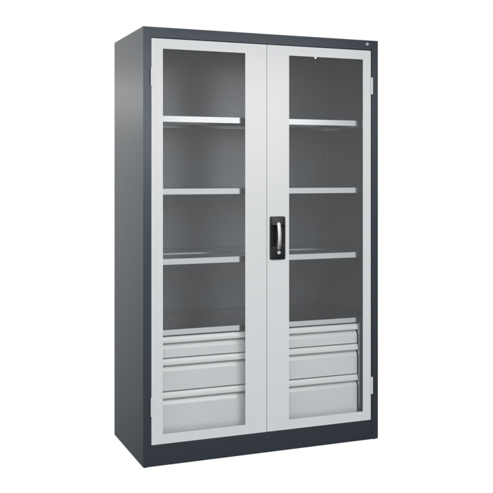 C+P Schwerlastschrank Acurado Pro 1950 x 1200 x 500mm 7016/7035