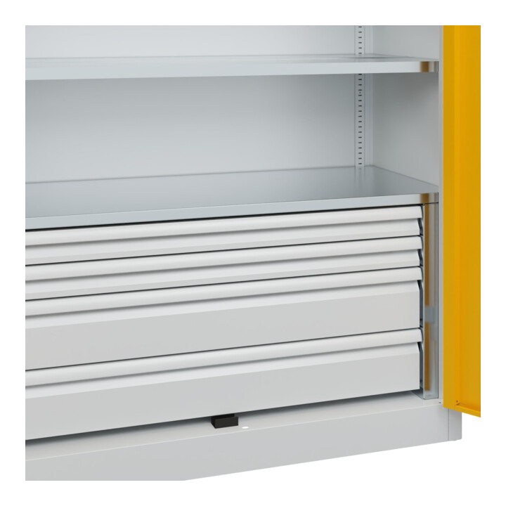 C+P Schwerlastschrank Acurado Pro 1950 x 1200 x 500mm 7035/1004