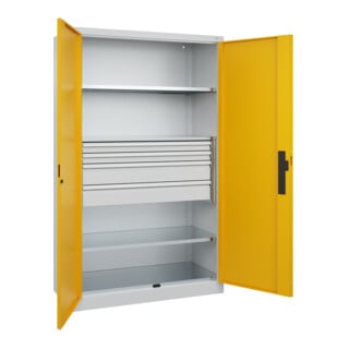 C+P Schwerlastschrank Acurado Pro 1950 x 1200 x 500mm 7035/1004