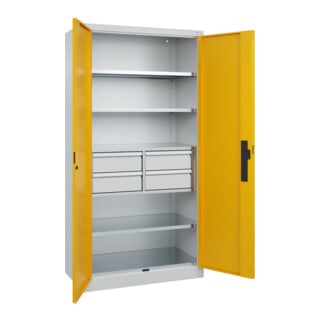 C+P Schwerlastschrank Acurado Pro 1950 x 1200 x 500mm 7035/1004