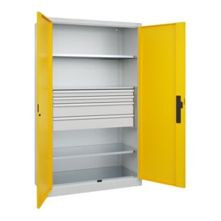 C+P Schwerlastschrank Acurado Pro 1950 x 1200 x 500mm 7035/1023