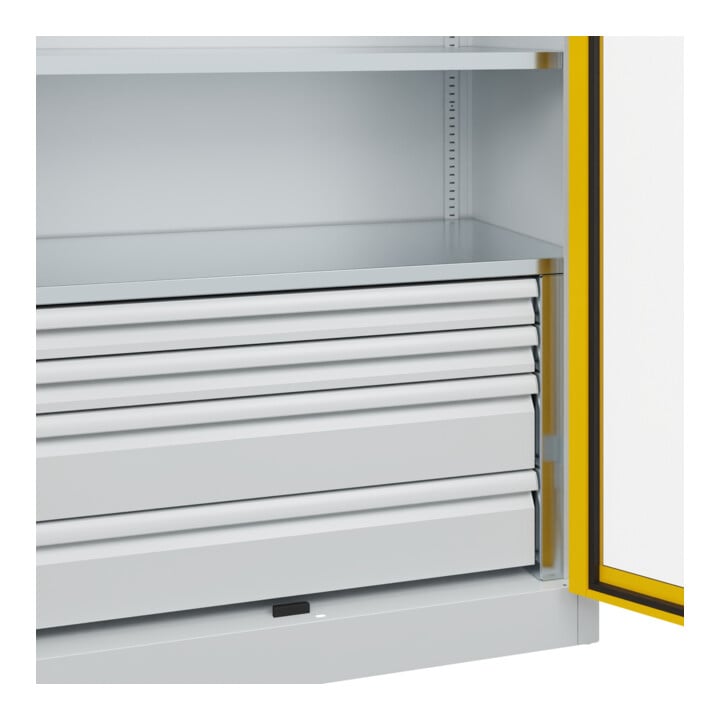 C+P Schwerlastschrank Acurado Pro 1950 x 1200 x 500mm 7035/1023