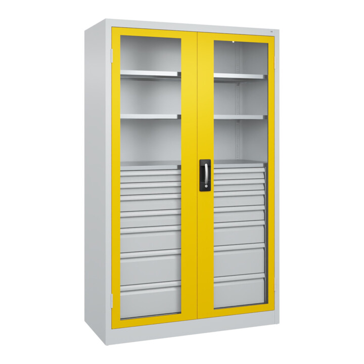 C+P Schwerlastschrank Acurado Pro 1950 x 1200 x 500mm 7035/1023