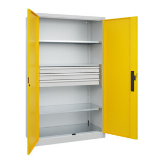 C+P Schwerlastschrank Acurado Pro 1950 x 1200 x 500mm 7035/1023