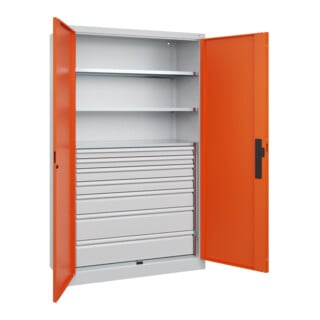 C+P Schwerlastschrank Acurado Pro 1950 x 1200 x 500mm 7035/2004