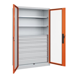 C+P Schwerlastschrank Acurado Pro 1950 x 1200 x 500mm 7035/2004