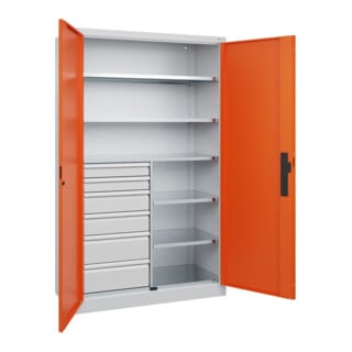C+P Schwerlastschrank Acurado Pro 1950 x 1200 x 500mm 7035/2004