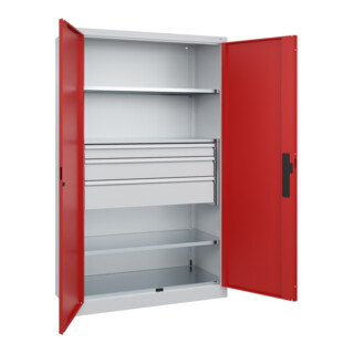 C+P Schwerlastschrank Acurado Pro 1950 x 1200 x 500mm 7035/3000