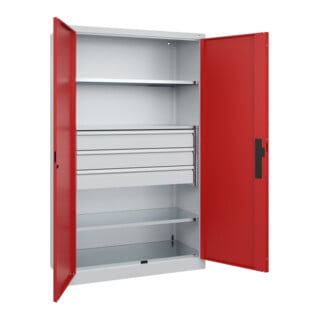 C+P Schwerlastschrank Acurado Pro 1950 x 1200 x 500mm 7035/3000