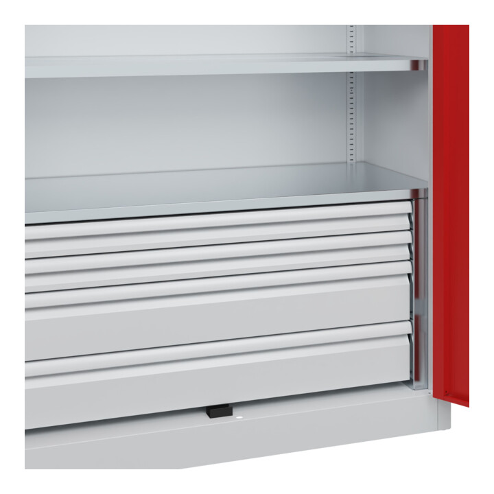 C+P Schwerlastschrank Acurado Pro 1950 x 1200 x 500mm 7035/3000