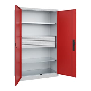 C+P Schwerlastschrank Acurado Pro 1950 x 1200 x 500mm 7035/3000