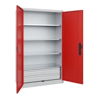 C+P Schwerlastschrank Acurado Pro 1950 x 1200 x 500mm 7035/3020
