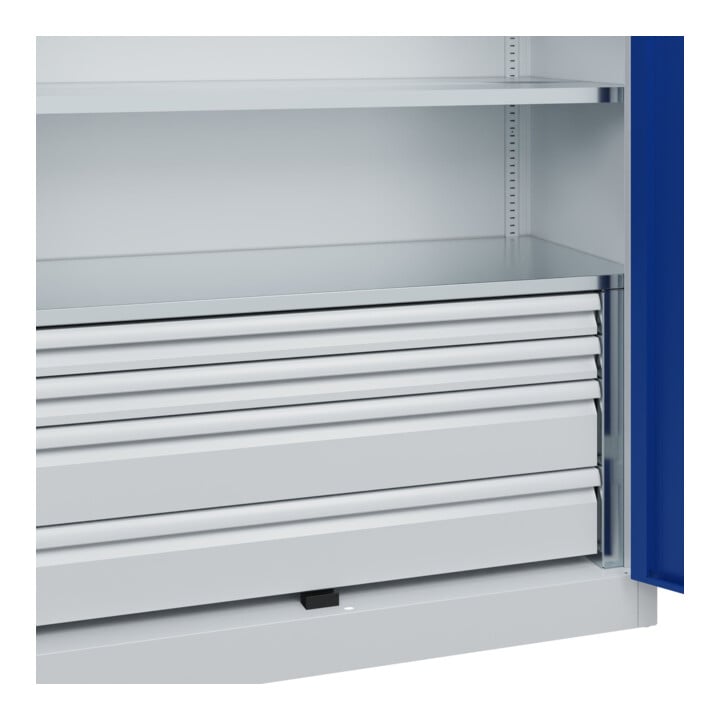 C+P Schwerlastschrank Acurado Pro 1950 x 1200 x 500mm 7035/5010