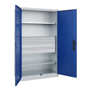 C+P Schwerlastschrank Acurado Pro 1950 x 1200 x 500mm 7035/5010