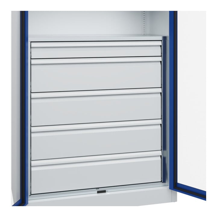 C+P Schwerlastschrank Acurado Pro 1950 x 1200 x 500mm 7035/5010