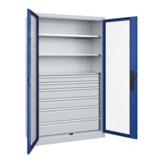 C+P Schwerlastschrank Acurado Pro 1950 x 1200 x 500mm 7035/5010