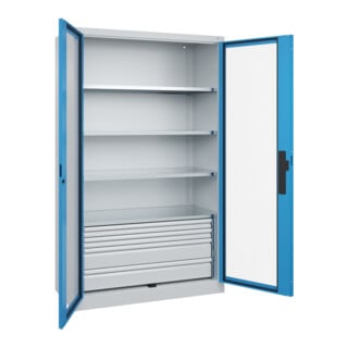 C+P Schwerlastschrank Acurado Pro 1950 x 1200 x 500mm 7035/5012