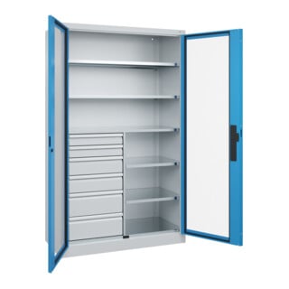 C+P Schwerlastschrank Acurado Pro 1950 x 1200 x 500mm 7035/5012