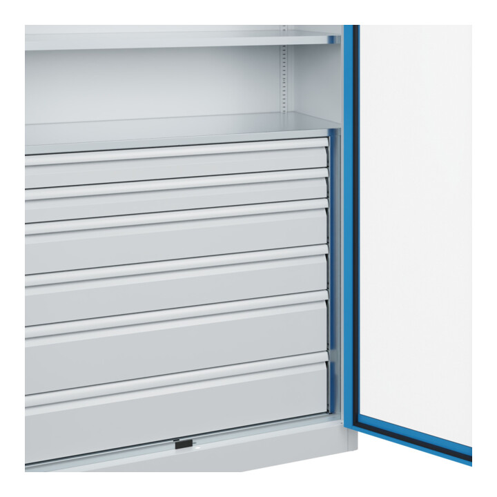 C+P Schwerlastschrank Acurado Pro 1950 x 1200 x 500mm 7035/5012